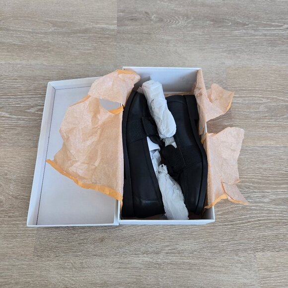 Quince Italian Leather Bow Penny Loafer Black Size 8 MSRP $90 New In Box Cowhide - Picture 13 of 15